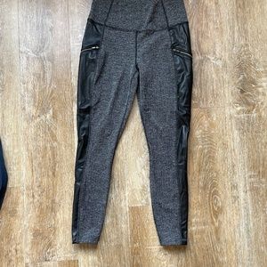 Athleta faux leather leggings